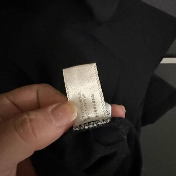 Boston Proper Black Long Sleeve Cold Shoulder Turtleneck Top M - Picture 3 of 9